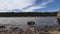 Arizona, Lake Mary, Super close up of water lapping on the shore of Upper Lake Mary