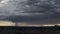 Arizona Monsoon Storm at Sunrise Time Lapse Zoom in