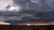 Arizona Monsoon Storm at Sunrise Time Lapse Zoom Out.