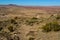 Arizona mountain eroded landscape, Petrified Forest National Wilderness Area and Painted Desert