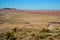 Arizona mountain eroded landscape, Petrified Forest National Wilderness Area and Painted Desert
