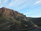 Arizona mountain side with a highway passing through