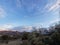 Arizona mountain view sky blue clouds desert landscape