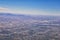 Arizona Rocky Mountains Aerial view from airplane of abstract Landscapes, peaks, canyons and rural cities flying in to Phoenix, AZ
