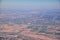 Arizona Rocky Mountains Aerial view from airplane of abstract Landscapes, peaks, canyons and rural cities flying in to Phoenix, AZ