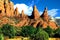 Arizona, Sedona, Catherdral rock, mountain range