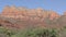 Arizona, Sedona, A pan across a large mountain range just east of Sedona