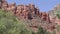 Arizona, Sedona, A view of Coffeepot Rock in Sedona from the west side