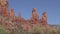 Arizona, Sedona, A zoom in on The Two Nuns just east of the Chapel of the Holy Cross