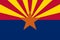 Arizona State Flag. America. USA