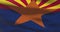 Arizona state flag. United States of America news and politics illustration