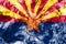 Arizona state smoke flag, United States Of America