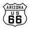 Arizona us route 66 sign