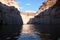 Arizona USA Grand Canyon Lake Victoria and Vermilion Cliffs at sunset