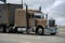 Arizona, USA - May, 2020: Beautiful truck on the roads of America. Business and transport.