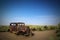 Arizona USA. September 5, 2017: Famous and historic 32 Studebaker abanoned along the old Route 66 highway within Painted Desert N