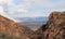 Arizona: View into Verde River Valley - with Rainbow