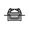 ark of the covenant line icon vector illustration