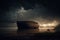 the Ark of Noah, a huge boat, salvation for the continuation of mankind, the chosen one, the way to paradise. God. Bible
