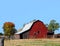 Arkansas Red Tin Covered Barn