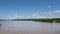 Arkansas River flooding seen from I-40 bridge near Webbers Fall