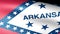 Arkansas State Flag Waving