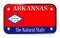 Arkansas State Motorcycle License Plate