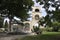 Arles, 9th september: Ancient building of Le Jardin d` ete Park from Arles, France