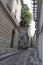 Arles, 9th september: Narrow Street view from Place de la Republique Square  in Arles, France