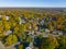 Arlington aerial view in fall, MA, USA
