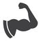 Arm Muscle glyph icon, fitness and sport, biceps