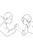 Arm Wrestling and man woman illustration speech bubble illustration speech bubble illustration	white background