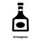 Armagnac icon vector isolated on white background, logo concept
