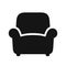 Armchair black icon