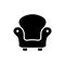 Armchair, chair, design furniture icon. One of set web icons