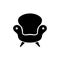 Armchair, chair, design furniture icon. One of set web icons