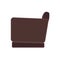 Armchair decoration comfort wooden business stylish vector icon. Relax elegant room interior side view trendy furniture