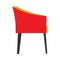 Armchair decoration comfort wooden business stylish vector icon. Relax elegant room interior side view trendy furniture