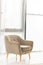 armchair in modern living room minimalistic