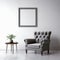 Armchair Portrait Picture Frame On White Wall