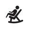 Armchair retirement chair relax icon vector illustration