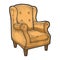 armchair sketch vector illustration