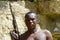 Armed african rebel with gun