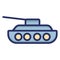 Armed force tank  Isolated Vector Icon which can easily modify or edit