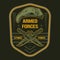 Armed forces vintage colorful label