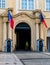 Armed guards at the entrance gate of Prague Castle