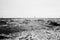 A armed guide over the alien landscape in the Danakil depression