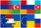 Armenia azerbaijan russia eu netherlands ukraine flags