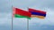 Armenia and Belarus flag