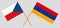 Armenia and Czech Republic. Armenian and Czech flags